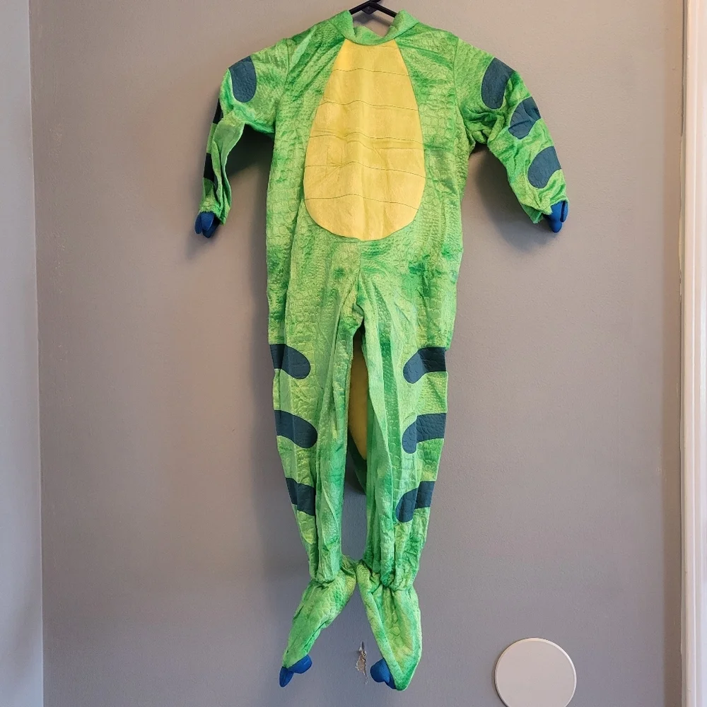 Kids Triceratops Dinosaur Costume Deluxe Toddler 3T Hood Tail Egg Outfit Set